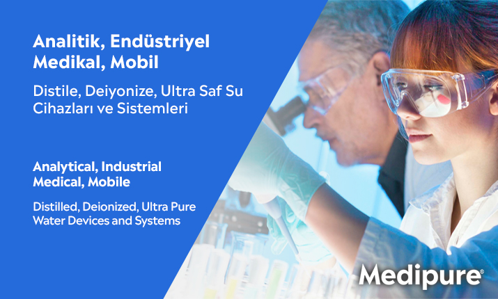 Endüstri, Analitik, Medikal ve Mobil Saf Su Cihazları Medipure.com.tr de