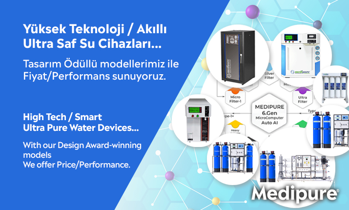 Deiyonize Su Sistemleri ve Ultra Saf Su Cihazları Medipure.com.tr de